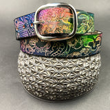 Stamped Leather Belt - Grateful