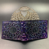 Stamped Leather Bifold Wallet - Mandala