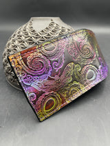 Stamped Leather Bifold Wallet - Octopus Tentacles