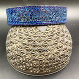 Large Stamped Leather Dog Collar - Sacred Geometry