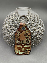 Stamped Leather Keychain - Grateful