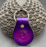 Small Stamped Leather Keychain - Wig Wag