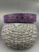 Small Stamped Leather Dog Collar - Grateful