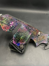 Stamped Leather Utility Hip Belt - Question Mark