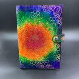 Stamped Leather Journal - Rainbow