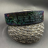 Medium Stamped Leather Dog Collar - Grateful