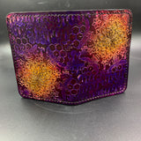 Stamped Leather Passport Wallet - Honey Bee Mandala
