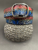 Stamped Leather Belt - Grateful
