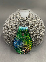 Stamped Leather Keychain - Music