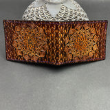 Stamped Leather Bifold Wallet - Mandala