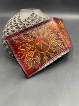 Stamped Leather Bifold Wallet - Aphex