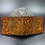 Stamped Leather Bifold Wallet - Bees