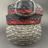 Stamped Leather Belt - Stealie