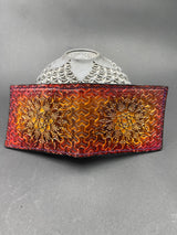 Stamped Leather Bifold Wallet - Mandala