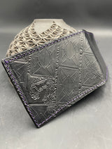 Stamped Leather Bifold Wallet - Funk