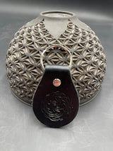 Small Stamped Leather Keychain - Wig Wag