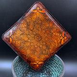 Stamped Leather Bifold Clutch - Grateful