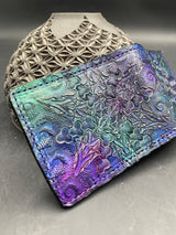 Stamped Leather Bifold Wallet - Sacred Geometry