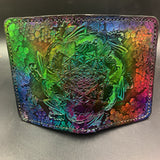 Stamped Leather Passport Wallet - Cruise Mandala