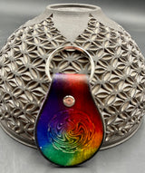 Small Stamped Leather Keychain - Wig Wag