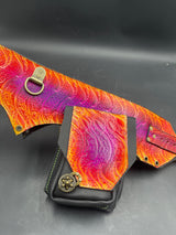 Stamped Leather Utility Hip Belt - Octo