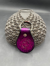 Small Stamped Leather Keychain - Wig Wag