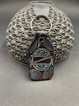 Stamped Leather Keychain - Z