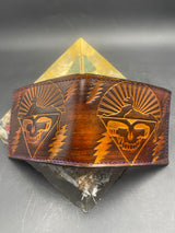 Stamped Leather Bifold Wallet - Sphinx
