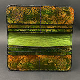 Stamped Leather Bifold Clutch - Mandala