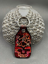 Stamped Leather Keychain - Grateful