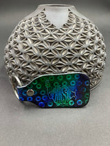 Stamped Leather Keychain - Music