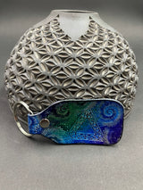 Stamped Leather Keychain - Triangle