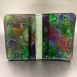 Stamped Leather Passport Wallet - Honeycomb Cruise