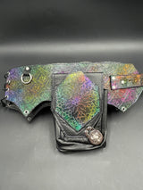 Stamped Leather Utility Hip Belt - Molecule