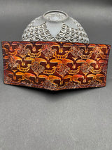 Stamped Leather Bifold Wallet - Stealie