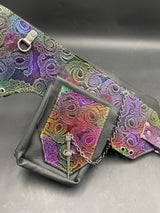 Stamped Leather Utility Hip Belt - Octo