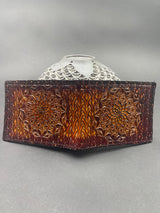 Stamped Leather Bifold Wallet - Mandala