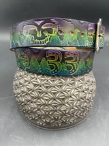 Stamped Leather Belt - Bird/Skull