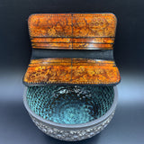 Stamped Leather Bifold Clutch - Bees