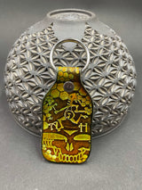 Stamped Leather Keychain - Grateful