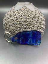 Stamped Leather Keychain - H