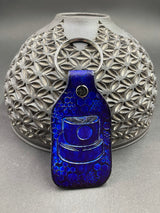 Stamped Leather Keychain - Spray Paint Cap