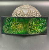 Carved Leather Bifold Wallet - steelie