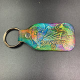 Stamped Leather Keychain - Festival