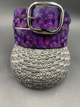 Stamped Leather Belt - Mr. Melty Purple