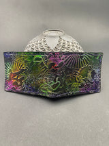 Stamped Leather Bifold Wallet - Grateful