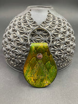 Stamped Leather Keychain - Triangle