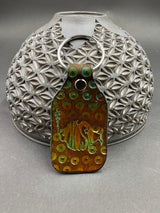 Stamped Leather Keychain - Music