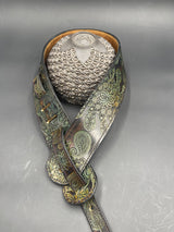 Stamped Leather Guitar Strap - Paisley