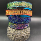 Medium Stamped Leather Dog Collar - Boognish